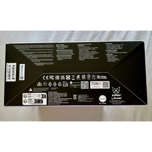 Limited Edition Sanrio Kuromi Razer Wireless RGB Headset HyperClear Cardioid Mic - Picture 5 of 14